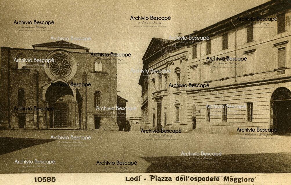 lodi piazza san francesco dell ospedale archivio bescape